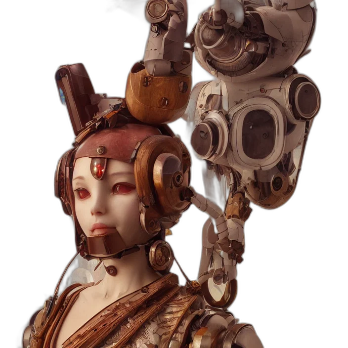robot, staff, weapon, jewelry transparent PNG cut-out