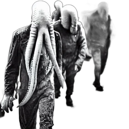 creature, animal, jacket, mask transparent PNG cut-out