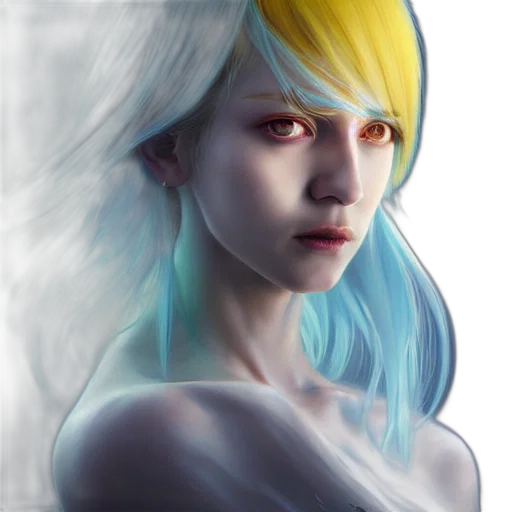 face, robot, creature, fantasy art transparent PNG cut-out