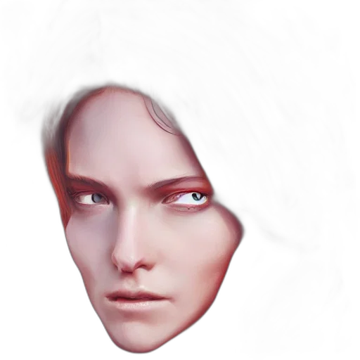 face, mask, hair, creature transparent PNG cut-out