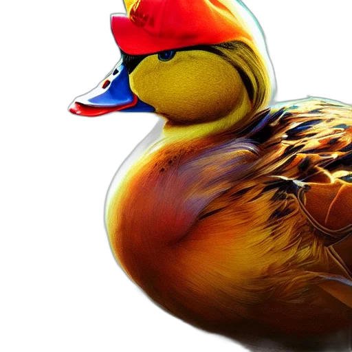 animal, crown, photorealistic, 3d render transparent PNG cut-out