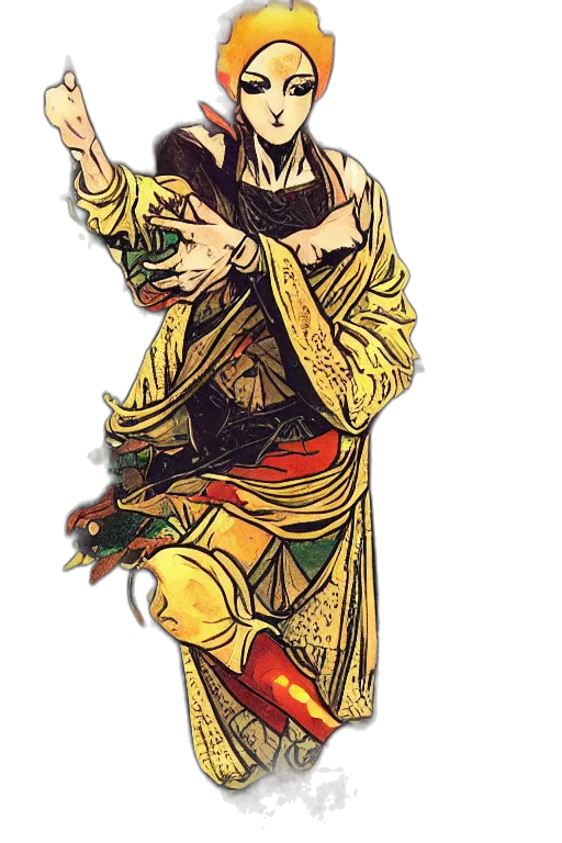 staff, mask, creature, weapon transparent PNG cut-out