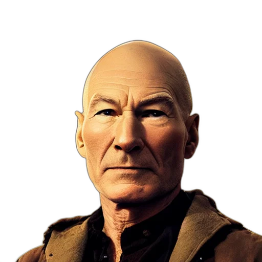 face, jacket, staff, mask transparent PNG cut-out