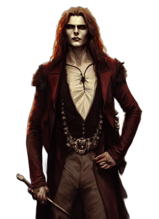 jacket, staff, concept art, fantasy art transparent PNG cut-out