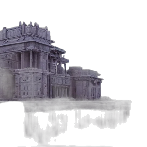 building, crown, concept art, 3d render transparent PNG cut-out