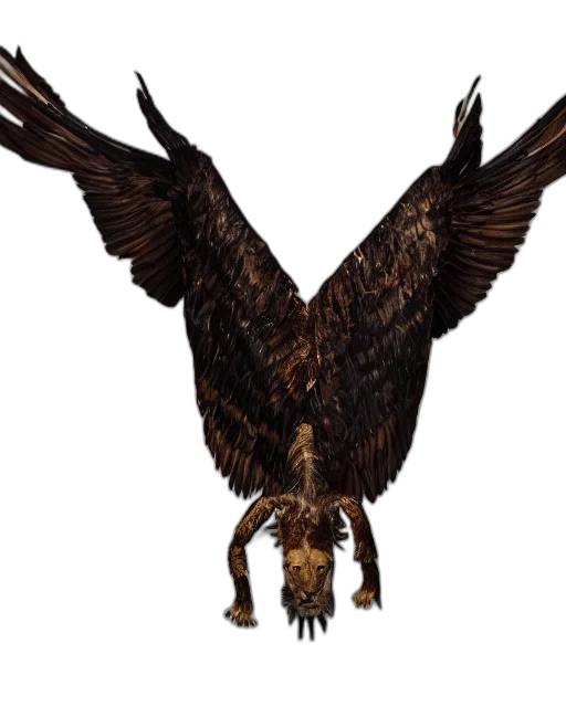 animal, dragon, staff, creature transparent PNG cut-out