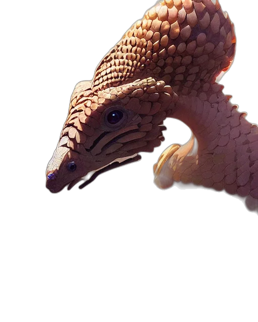 dragon, creature, animal, staff transparent PNG cut-out