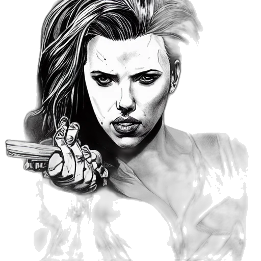 weapon, comic book art, photorealistic, cartoon transparent PNG cut-out