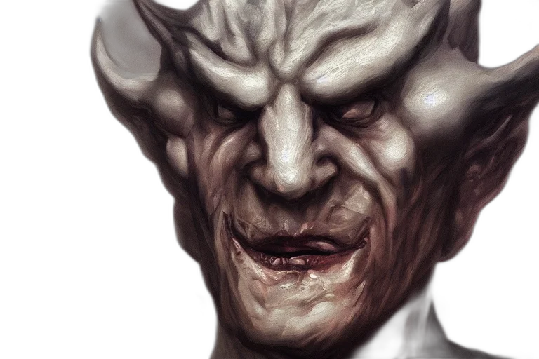 face, creature, mask, concept art transparent PNG cut-out