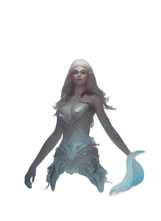 creature, staff, dress, concept art transparent PNG cut-out