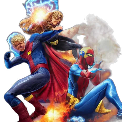 comic book art, concept art, fantasy art, fire transparent PNG cut-out