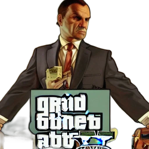 concept art, pixel art, grand, theft transparent PNG cut-out