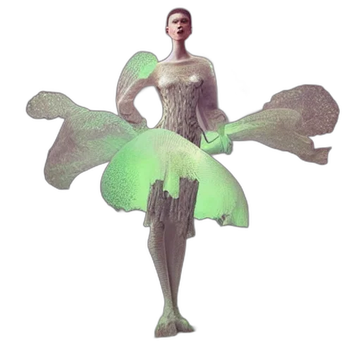 dress, umbrella, flower, robot transparent PNG cut-out