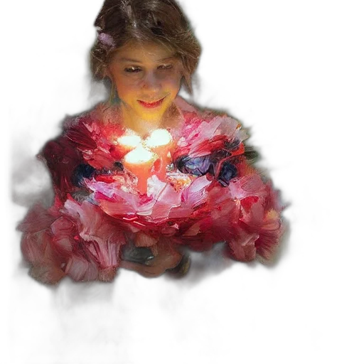 dress, flower, crown, face transparent PNG cut-out