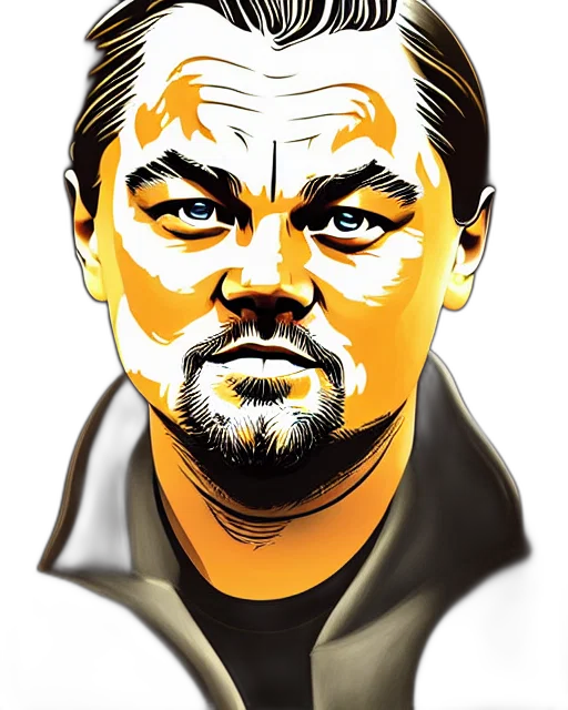 face, comic book art, photorealistic, cartoon transparent PNG cut-out