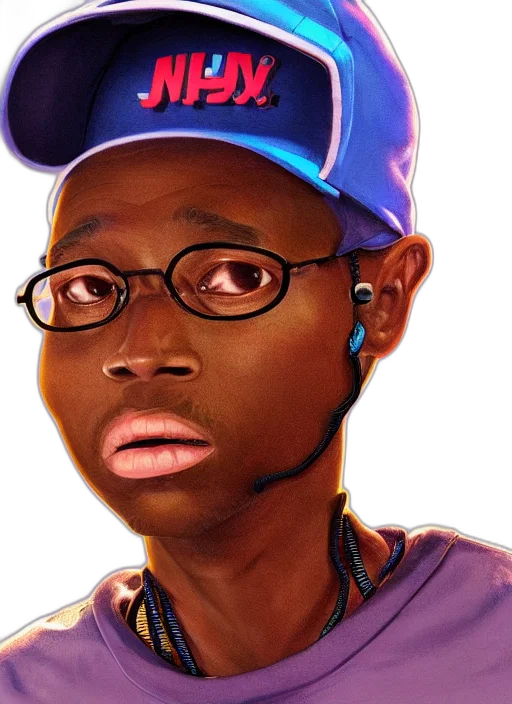 face, hat, staff, animal transparent PNG cut-out