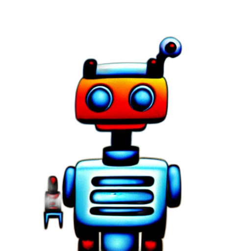 robot, staff, animal, pixel art transparent PNG cut-out