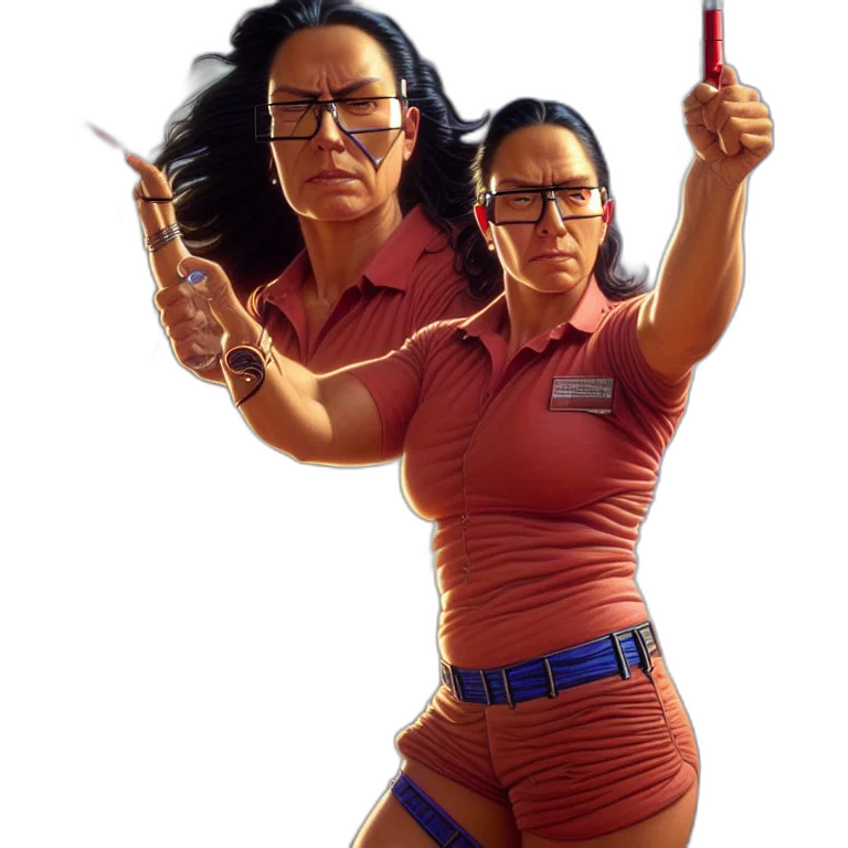 staff, weapon, 3d render, concept art transparent PNG cut-out