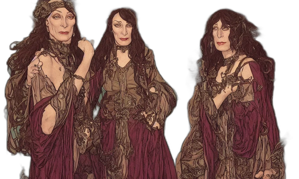 dress, concept art, fantasy art, comic book art transparent PNG cut-out