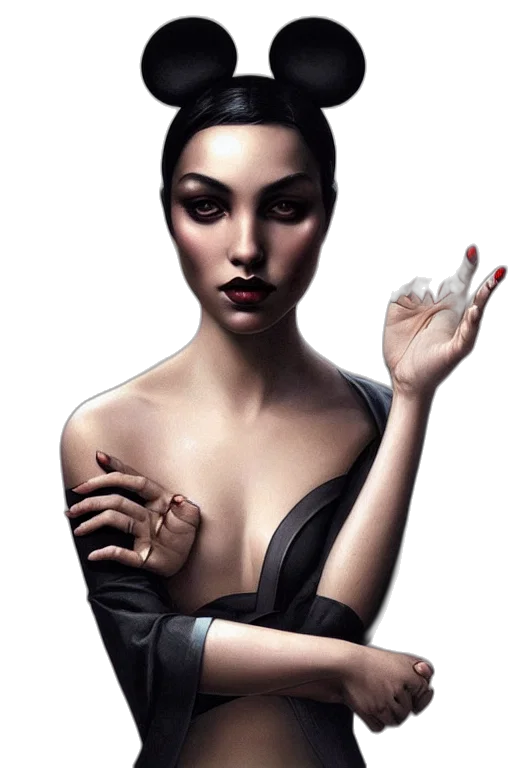 jewelry, dress, face, photorealistic transparent PNG cut-out