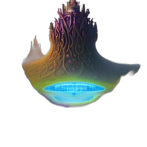 crown, tree, hair, creature transparent PNG cut-out