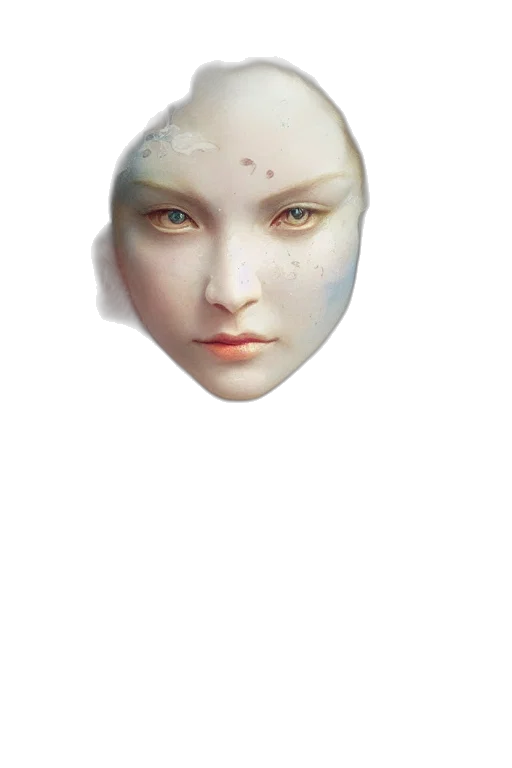 face, mask, crown, jewelry transparent PNG cut-out