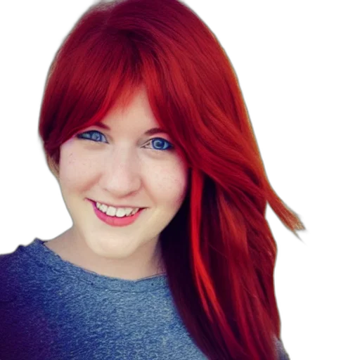 hair, face, photorealistic, cartoon transparent PNG cut-out
