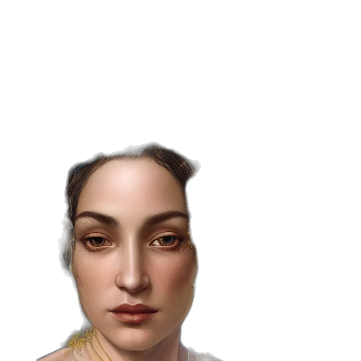face, mask, crown, jewelry transparent PNG cut-out