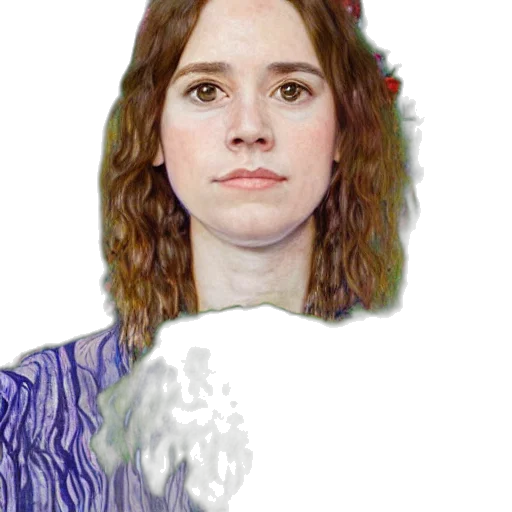 face, staff, dress, hair transparent PNG cut-out