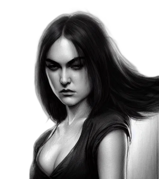 face, hair, dress, fantasy art transparent PNG cut-out