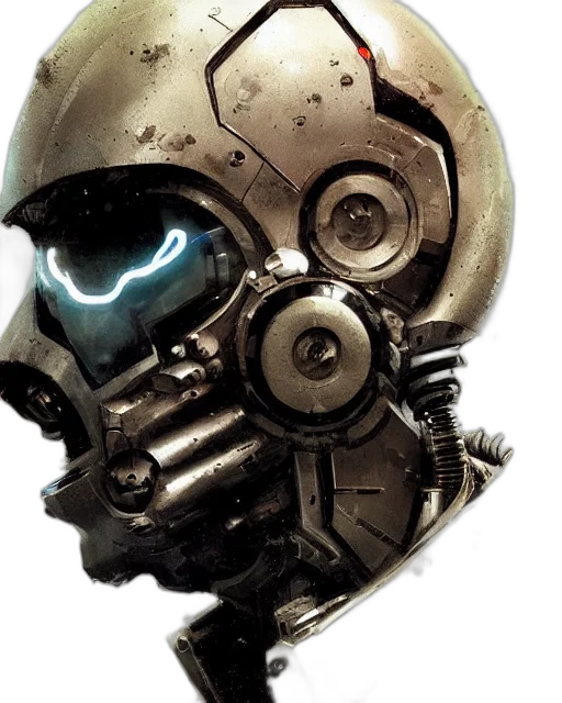 robot, mask, face, weapon transparent PNG cut-out