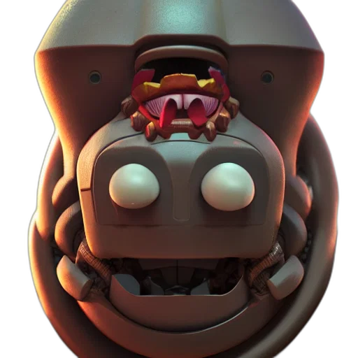 robot, face, mask, creature transparent PNG cut-out