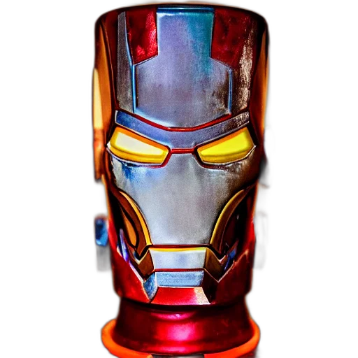 robot, mask, face, 3d render transparent PNG cut-out
