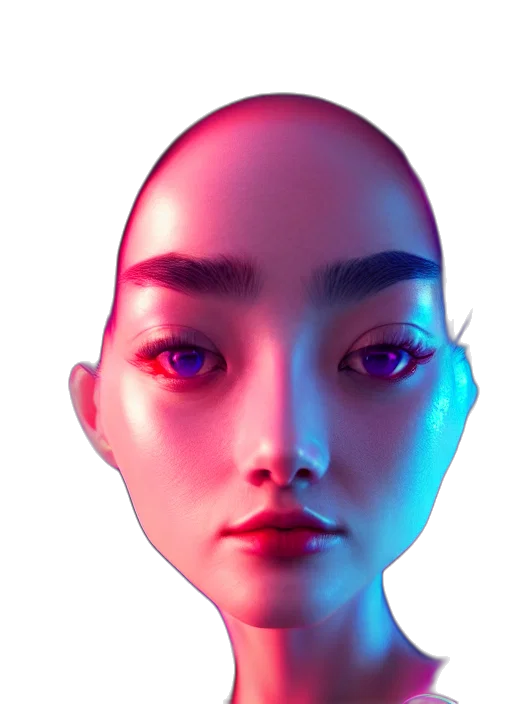 face, robot, mask, creature transparent PNG cut-out