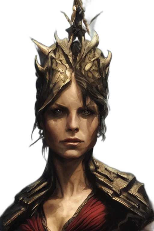 crown, dragon, face, staff transparent PNG cut-out