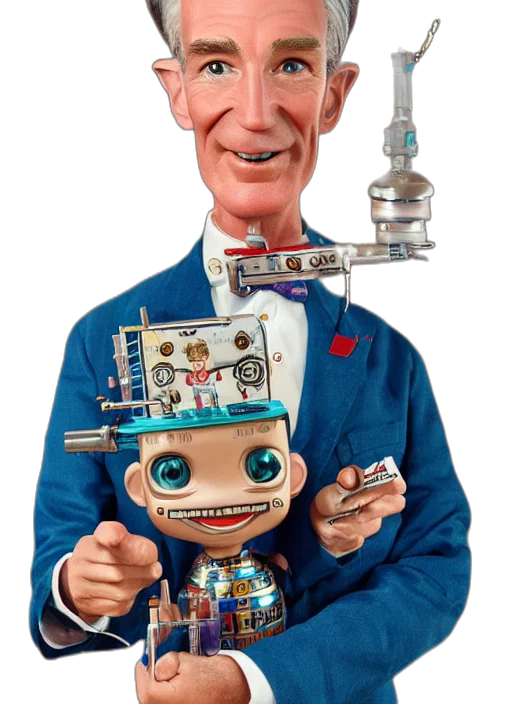 robot, staff, concept art, cartoon transparent PNG cut-out