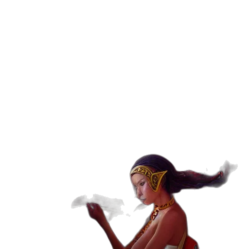 staff, jewelry, mask, dress transparent PNG cut-out