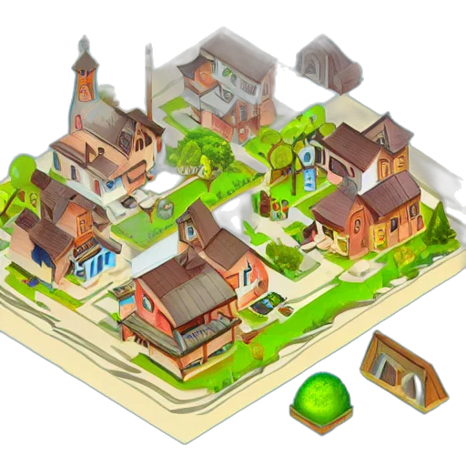 concept art, 3d render, pixel art, photorealistic transparent PNG cut-out