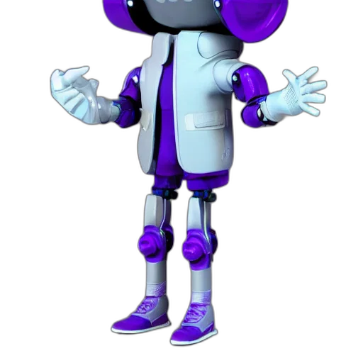 robot, staff, creature, jacket transparent PNG cut-out