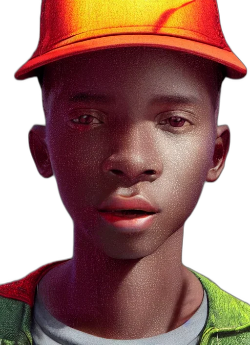 face, hat, robot, creature transparent PNG cut-out
