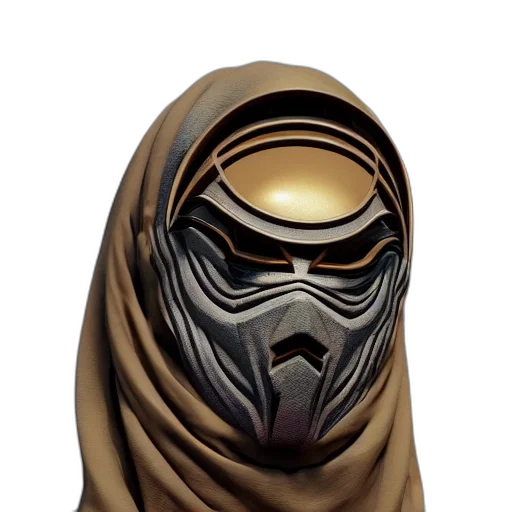 mask, face, creature, concept art transparent PNG cut-out
