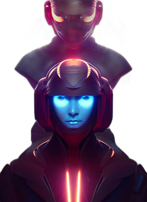 robot, face, mask, concept art transparent PNG cut-out