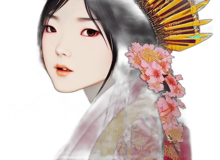 face, staff, mask, flower transparent PNG cut-out