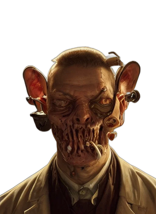 mask, face, creature, staff transparent PNG cut-out