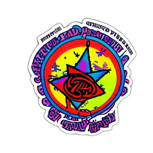 outer space, grateful, dead, sticker transparent PNG cut-out