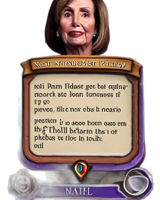 weapon, pelosi, hearthstone, card transparent PNG cut-out