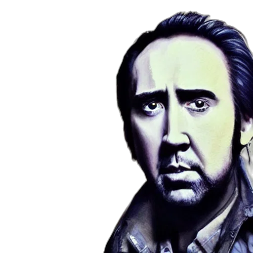 jacket, face, photorealistic, comic book art transparent PNG cut-out