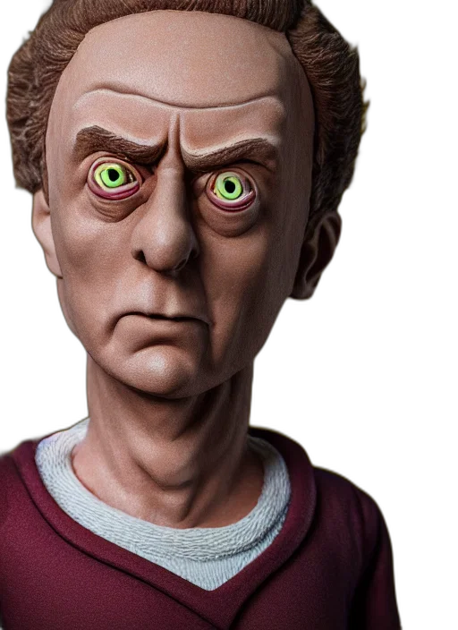 face, 3d render, morty, rick transparent PNG cut-out