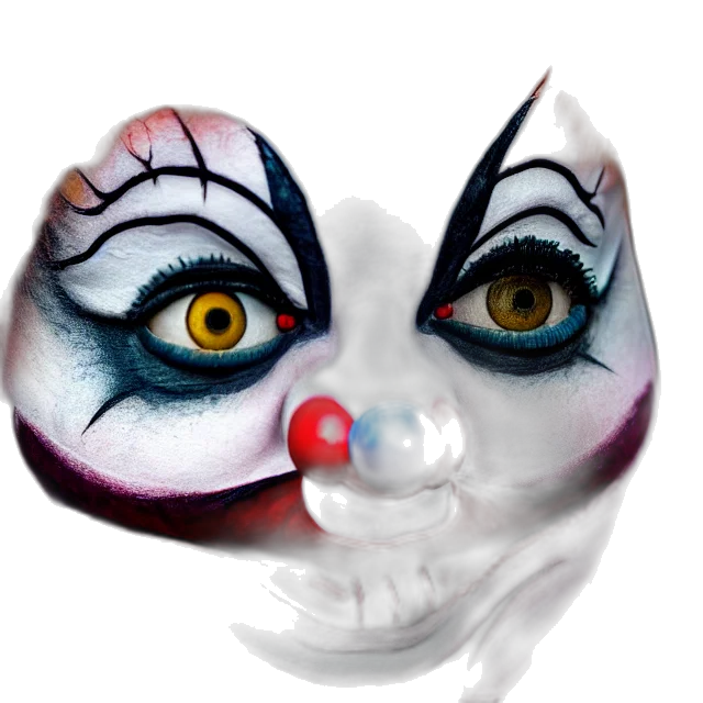mask, face, creature, 3d render transparent PNG cut-out
