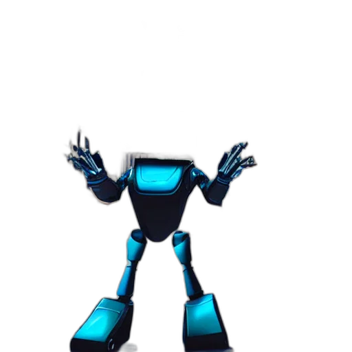 robot, weapon, staff, creature transparent PNG cut-out